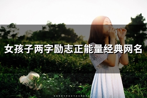 女孩子两字励志正能量经典网名(精选159个)