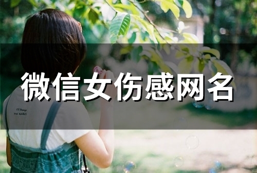 微信女伤感网名(135个)