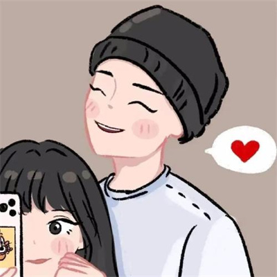 高级手绘情侣头像(16张)