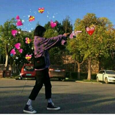 发射爱心闺蜜头像一对两张(精选20张)