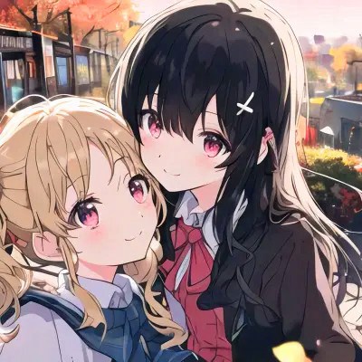 2023流行闺蜜头像卡通高清图片(24张)