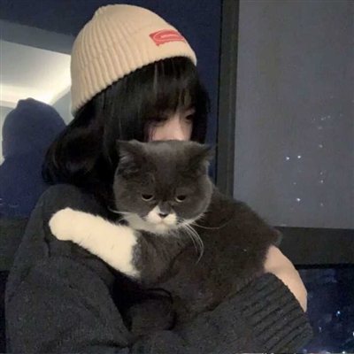 高清漂亮好看带猫咪的女生头像图片(精选21张)