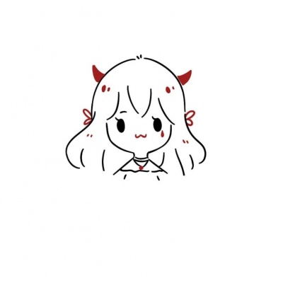 高清男女简笔画情侣头像图片(16张)