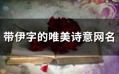 带伊字的唯美诗意网名(精选100个)