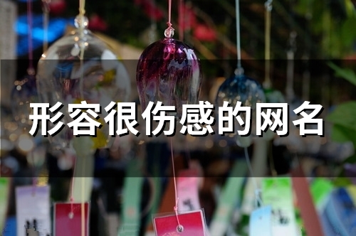 形容很伤感的网名(精选114个)