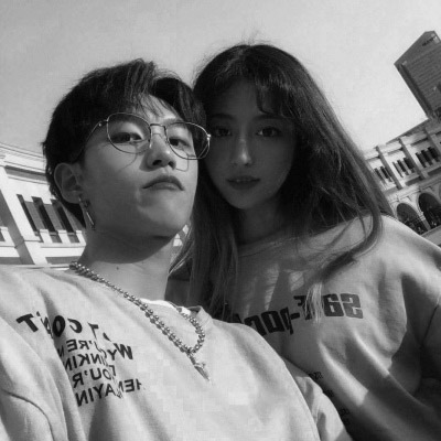 情侣头像黑白双人头像图片(24张)