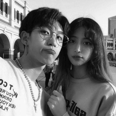 情侣头像黑白双人头像图片(24张)