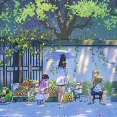 高清清新好看的校园风动漫头像图片(18张)