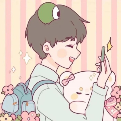 可爱萌萌哒的情侣头像一左一右高清图片(14张)