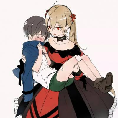 情头一男一女可爱动漫图片真人(精选36张)