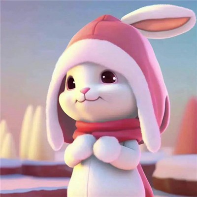 兔子好运发财可爱微信头像(精选24张)