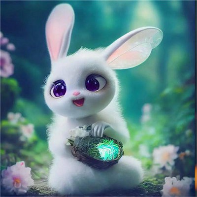 兔子好运发财可爱微信头像(精选24张)