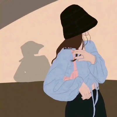 手绘无脸情侣头像(20张)