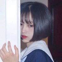 短发气质女生头像卡通头像(24张)