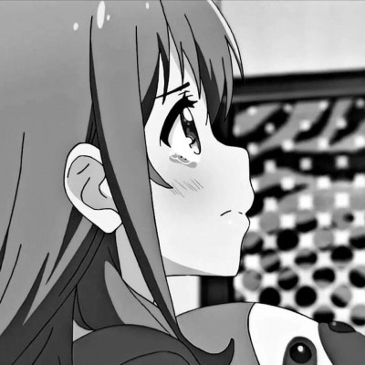 动漫图片女生黑白头像(精选22张)