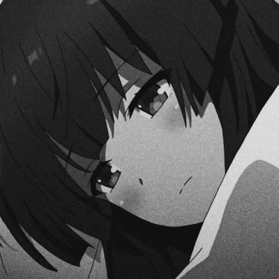 动漫图片女生黑白头像(精选22张)