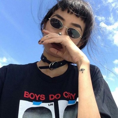 高清好看的女生头像高冷蓝色系图片(24张)