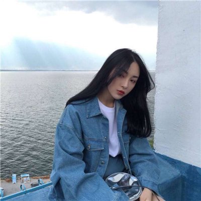 高清好看的女生头像高冷蓝色系图片(24张)