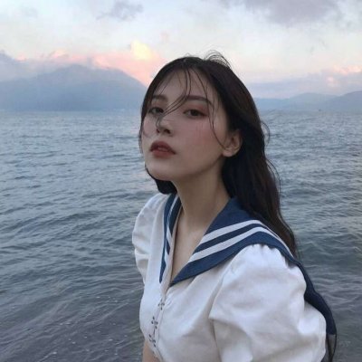 高清好看的女生头像高冷蓝色系图片(24张)