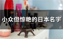 小众但惊艳的日本名字(61个)