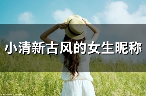 小清新古风的女生昵称(120个)