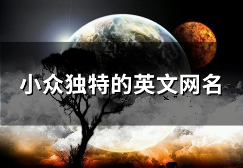 小众独特的英文网名(138个)