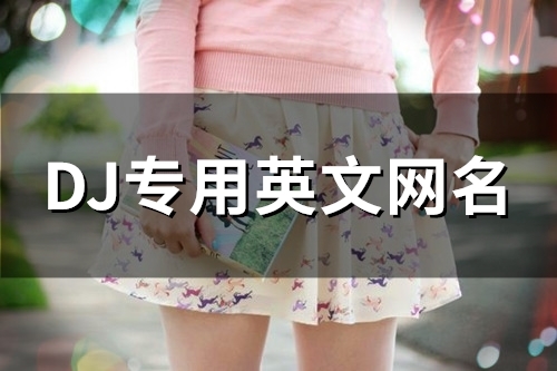 DJ专用英文网名(精选112个)
