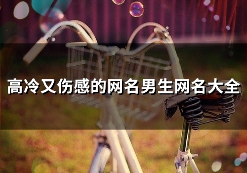 高冷又伤感的网名男生网名大全(86个)