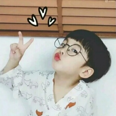 呆萌小孩情侣头像(精选22张)