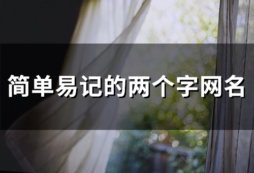 简单易记的两个字网名(精选129个)