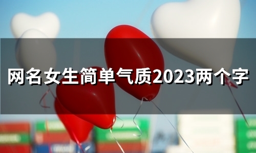 网名女生简单气质2023两个字(107个)