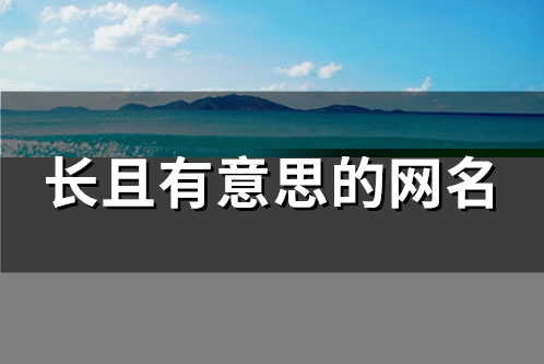 长且有意思的网名(80个)