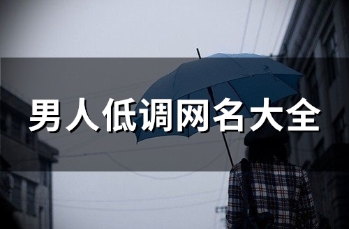 男人低调网名大全(156个)