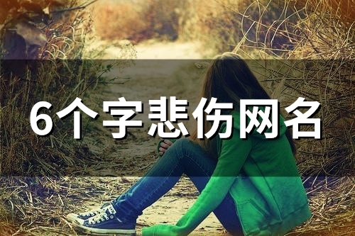 6个字悲伤网名(精选156个)