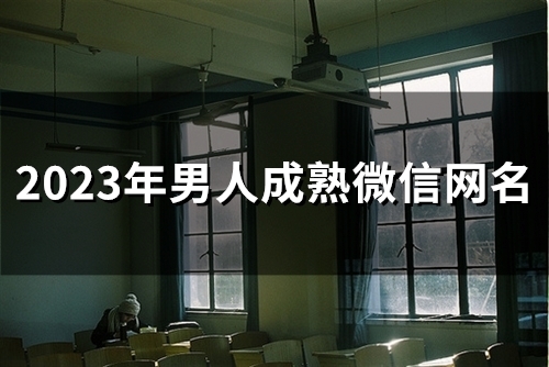 2023年男人成熟微信网名(86个) 2023年男人成熟微信网名(86个)