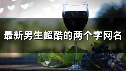 最新男生超酷的两个字网名(126个)