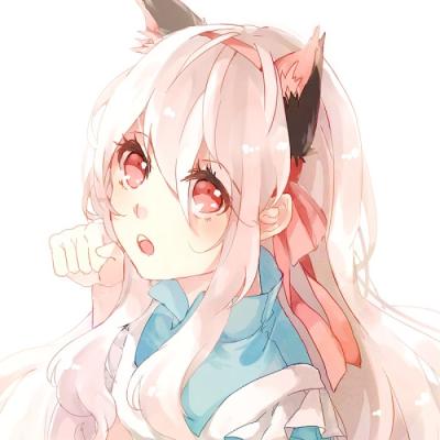 二次元猫耳朵少女头像(精选22张)