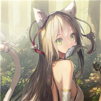 二次元猫耳朵少女头像(精选22张)