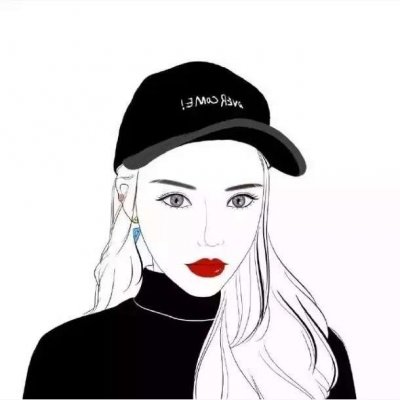 手绘高冷女生个性头像(24张)