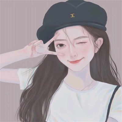 手绘高冷女生个性头像(24张)