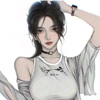 手绘高冷女生个性头像(24张)