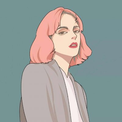 手绘高冷女生个性头像(24张)