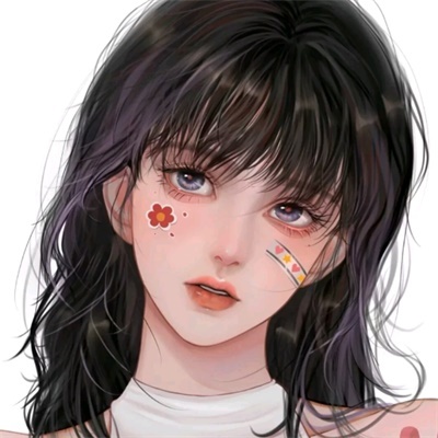手绘高冷女生个性头像(24张)