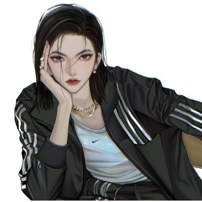 手绘高冷女生个性头像(24张)