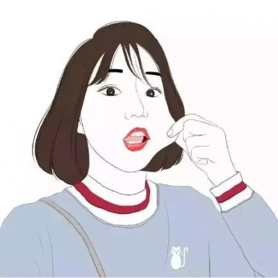手绘高冷女生个性头像(24张)