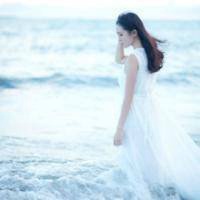 微信美女海边背影头像(16张)