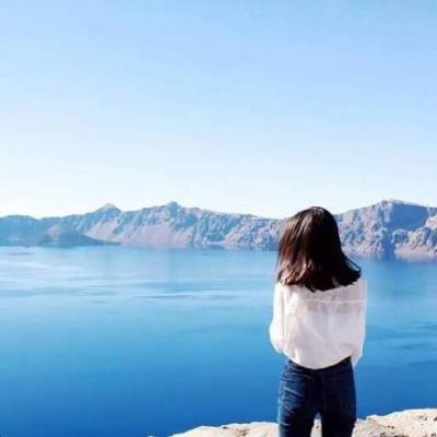 微信美女海边背影头像(16张)