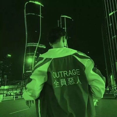 二次元绿色系男生头像(精选30张)