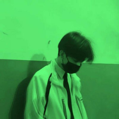 二次元绿色系男生头像(精选30张)