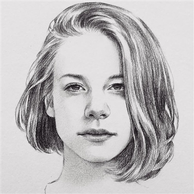 女人个性素描图片头像(精选14张)